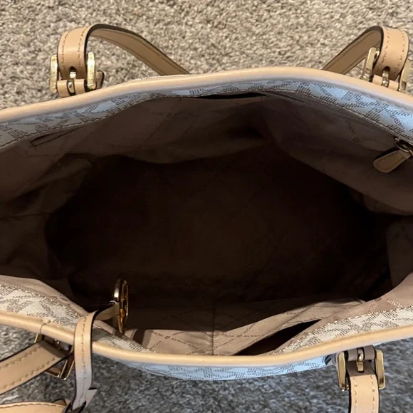 Michael Kors Monogram Tan Tote - Picture 6 of 6